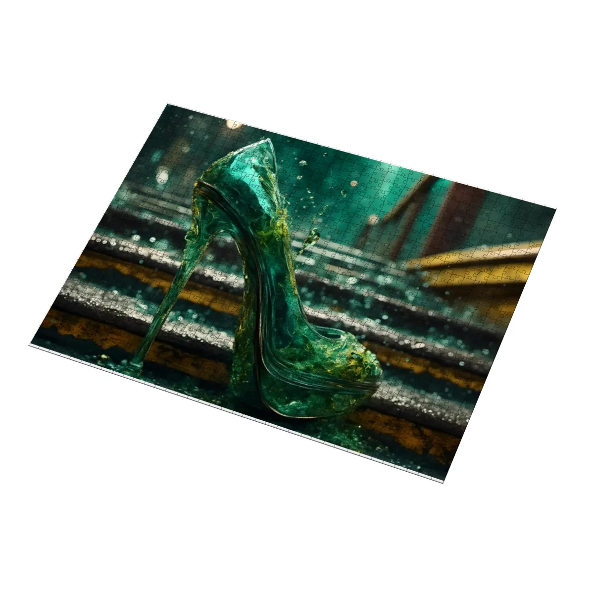 Puzzle 1000 Teile Gläserner Traum im Regen