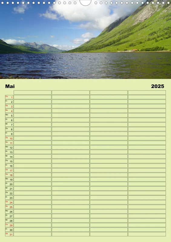 2025 A3 Planer Glen Etive-Hochland in Schottland