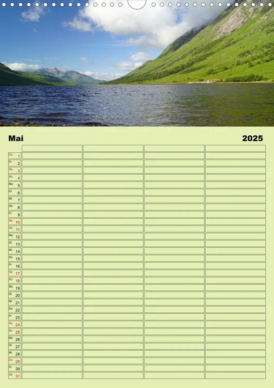 2025 A3 Planer Glen Etive-Hochland in Schottland