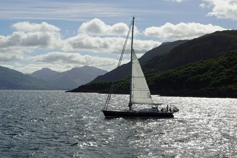 Segelboot in Schottland