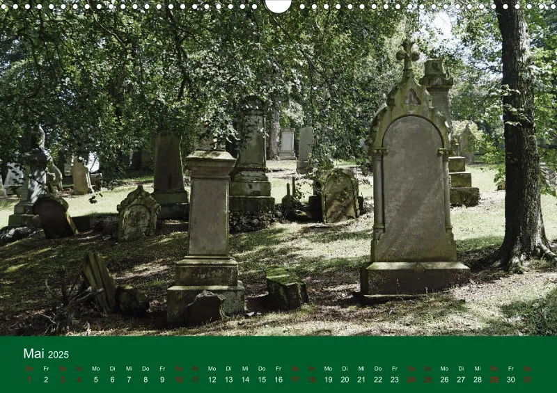 2025 A3 Ehrfürchtige Stille - Balgay Friedhof in Schottland (dunkel)