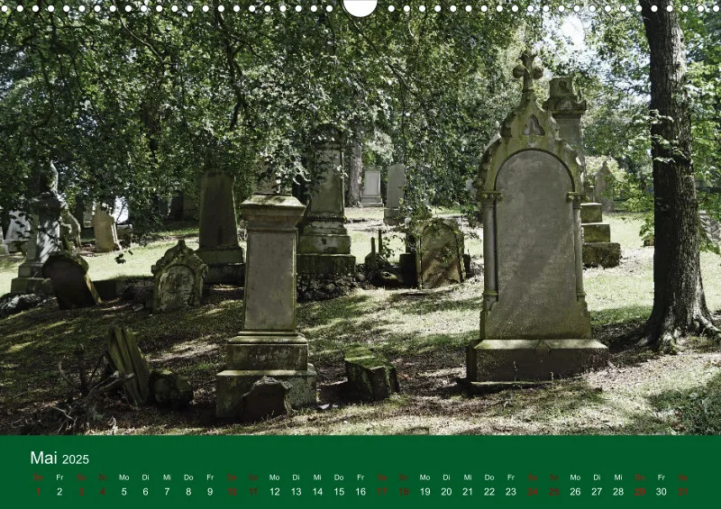 2025 A3 Ehrfürchtige Stille - Balgay Friedhof in Schottland (dunkel)