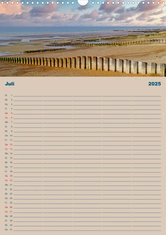 2025 A3 Planer Unterwegs am Strand