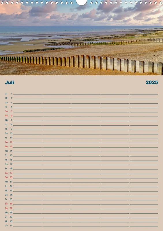 2025 A3 Planer Unterwegs am Strand