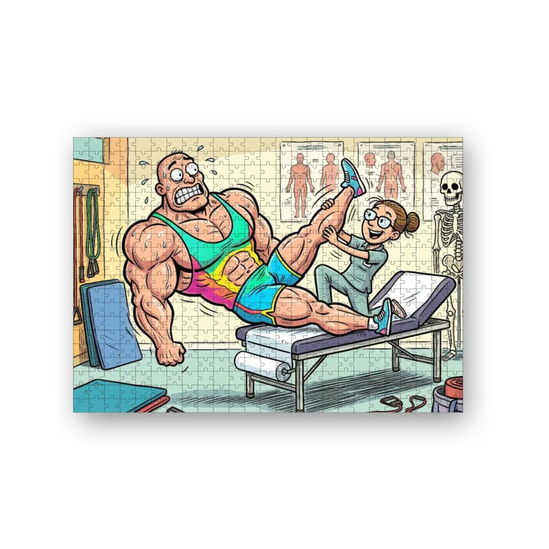 Puzzle 500 Teile Der menschliche Holzklotz