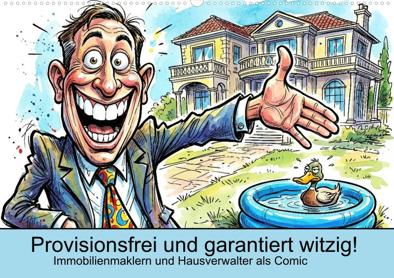 2027 A2 Provisionsfrei und garantiert witzig! Immobilienmaklern und Hausverwalter als Comic