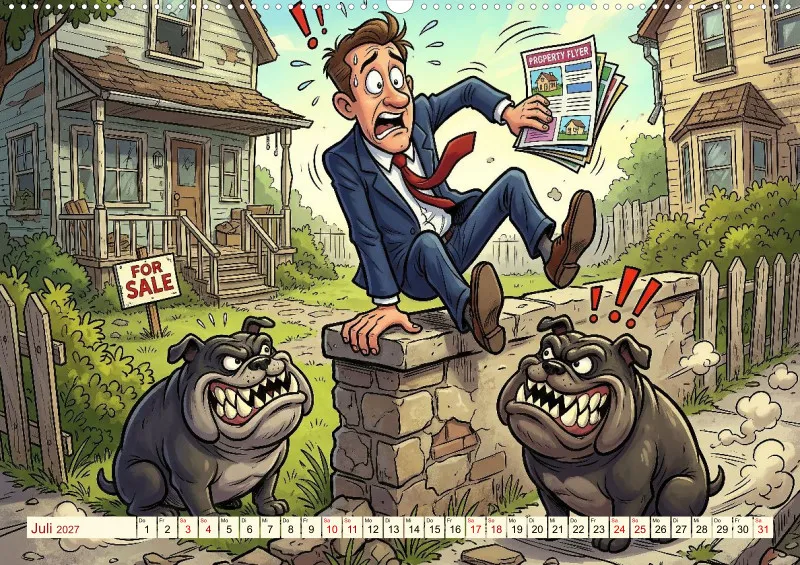 2027 A2 Provisionsfrei und garantiert witzig! Immobilienmaklern und Hausverwalter als Comic