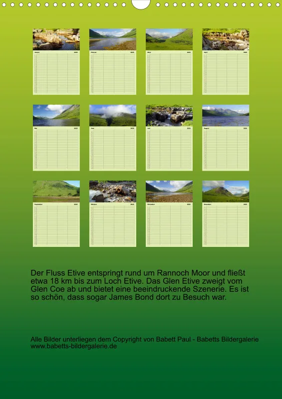2025 A3 Planer Glen Etive-Hochland in Schottland