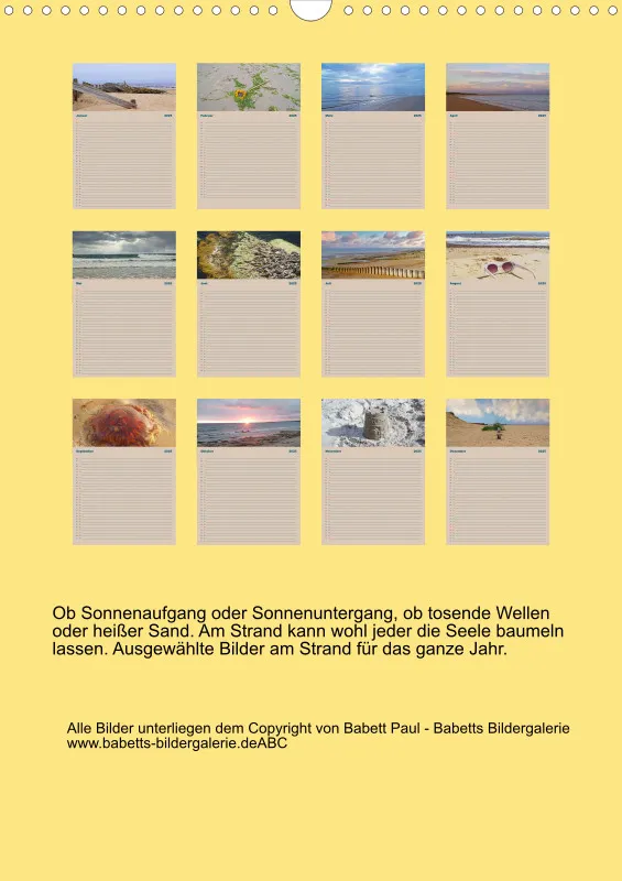2025 A3 Planer Unterwegs am Strand
