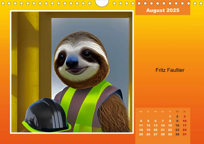 A4 2025 Tierisch süße Bauarbeiter