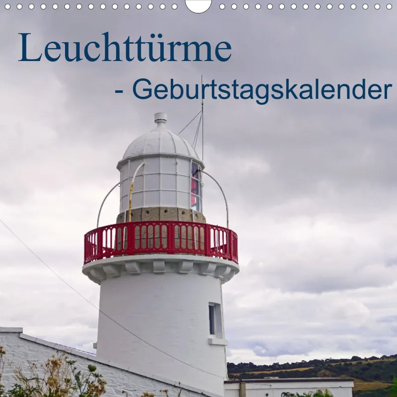 2026 Kalender mit Planer: Leuchttürme - Geburtstagskalender