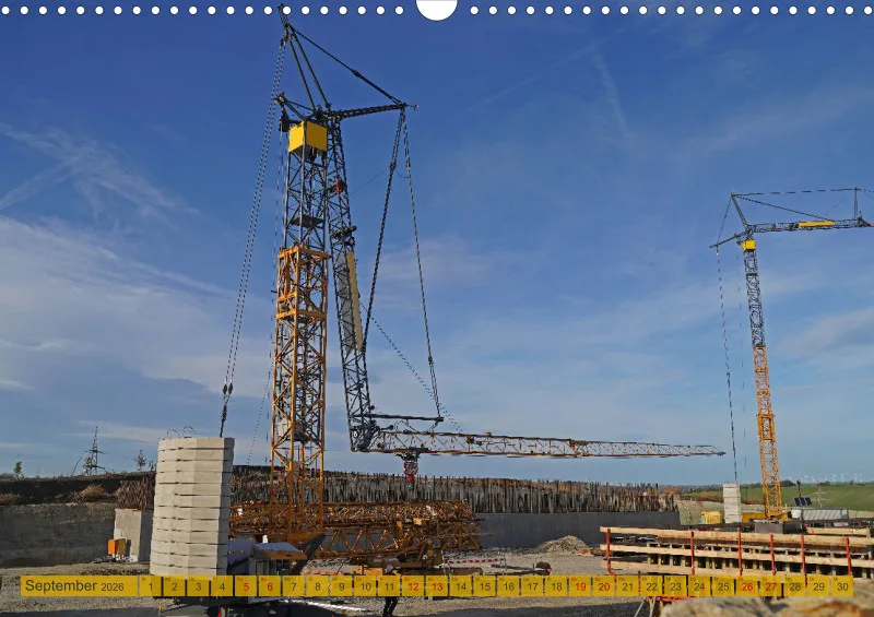 2026 A3 Montage eines Faltkranes