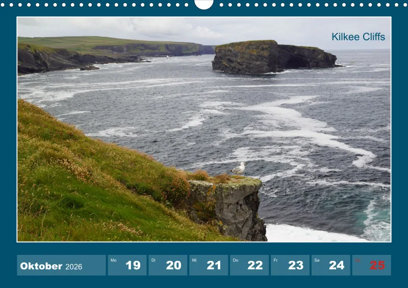 2026 A3 Wochenkalender Rundreise-Loop Head Halbinsel