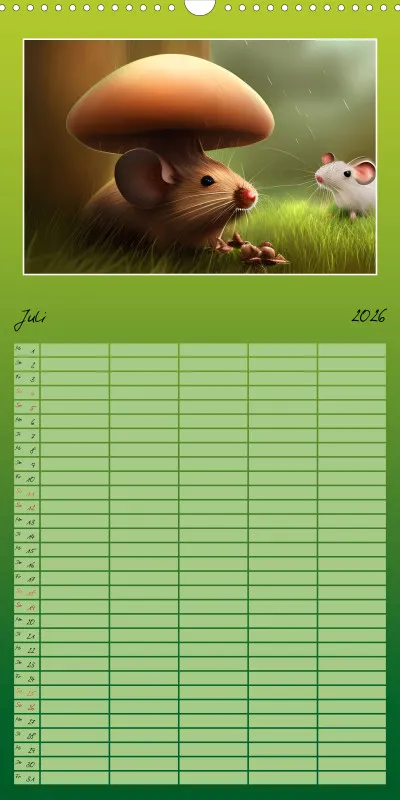2026 Familienplaner Der Maus Kalender
