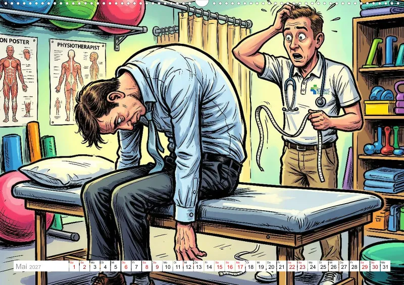 2027 A2 Zähne zusammenbeißen und Atmen! – Der ehrliche Physiotherapie-Kalender