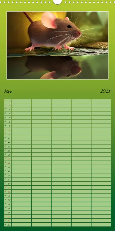 2025 Familienplaner Der Maus Kalender