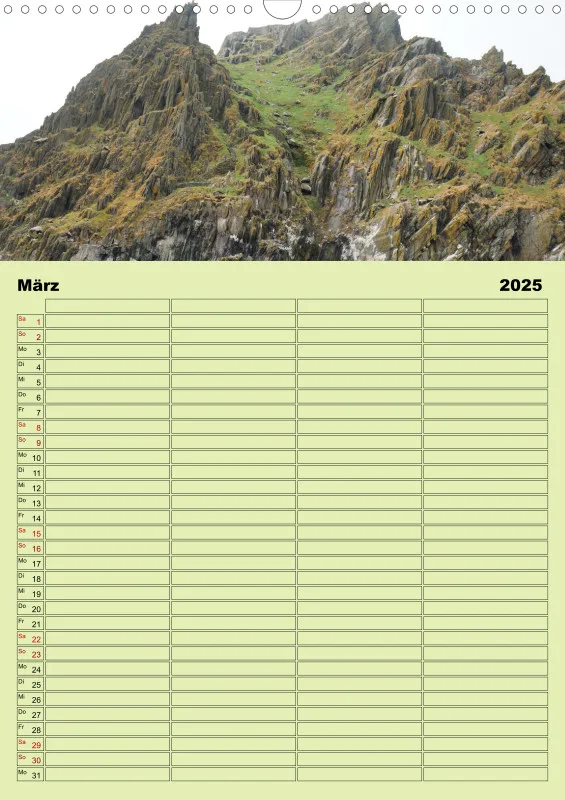 2025 A3 Planer Irische Landschaften - Rund um die grüne Insel
