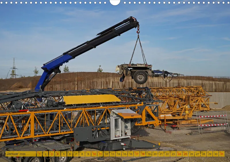 2026 A3 Montage eines Faltkranes