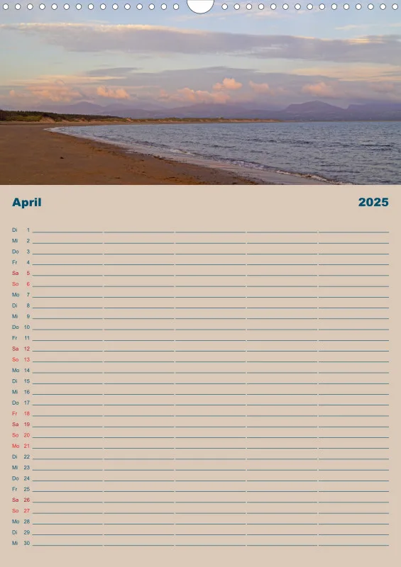 2025 A3 Planer Unterwegs am Strand