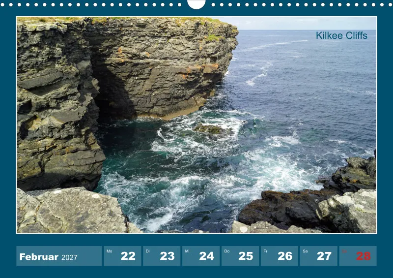2027 A3 Wochenkalender Rundreise-Loop Head Halbinsel