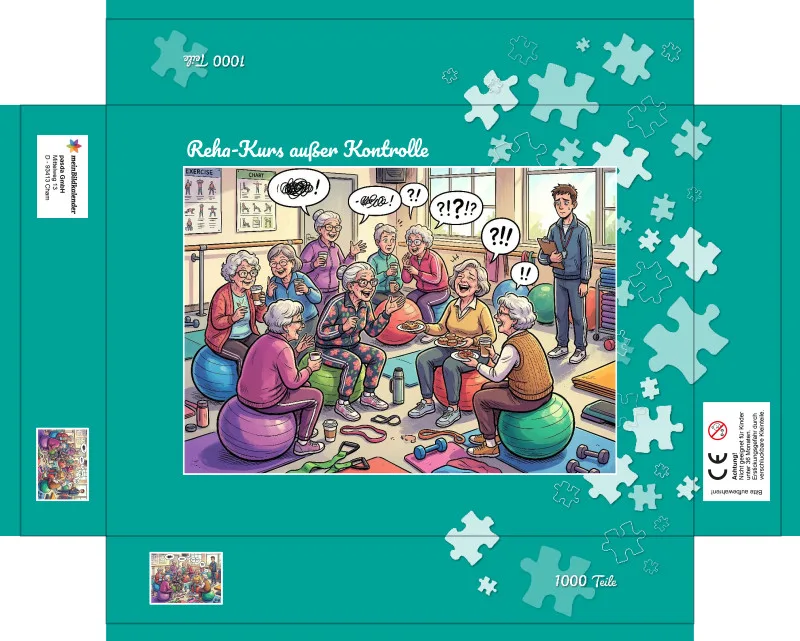 Puzzle 1000 Tele Reha-Kurs außer Kontrolle
