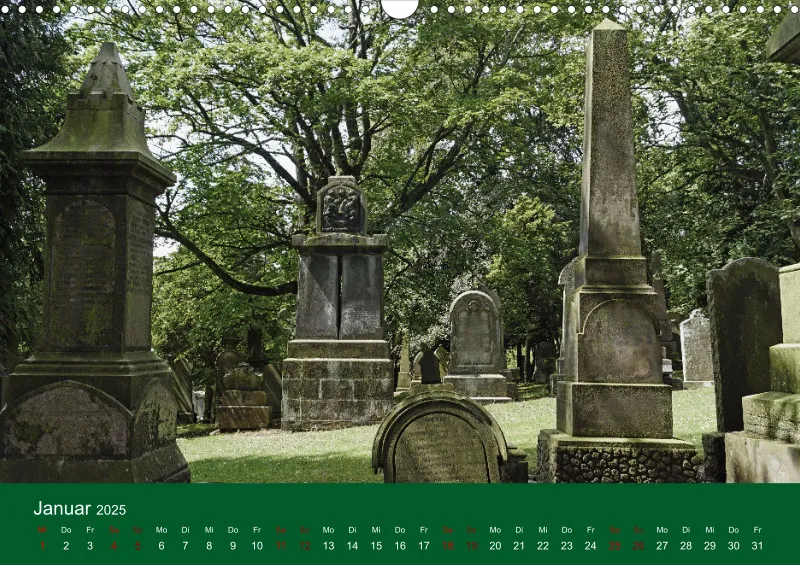 2025 A3 Ehrfürchtige Stille - Balgay Friedhof in Schottland (dunkel)