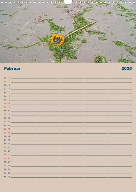 2025 A3 Planer Unterwegs am Strand