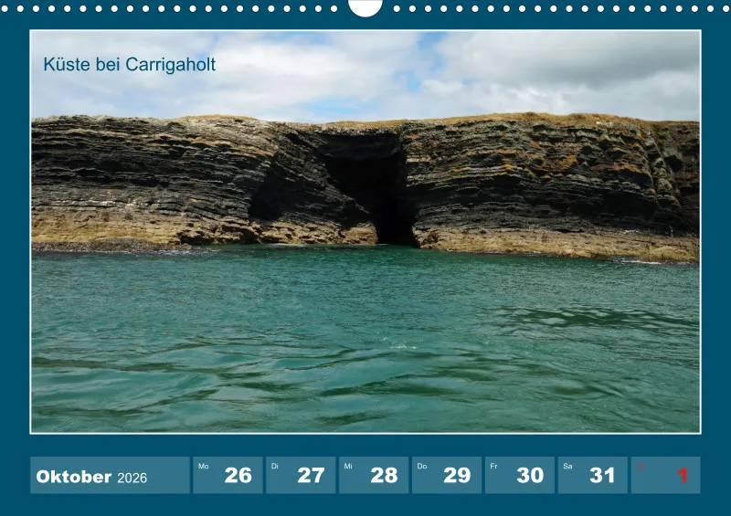 2026 A3 Wochenkalender Rundreise-Loop Head Halbinsel