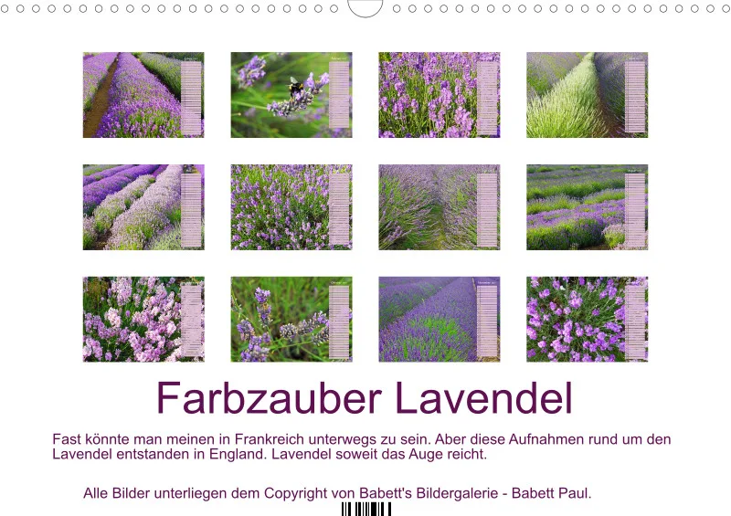 2027 A3 Terminplaner Farbzauber Lavendel