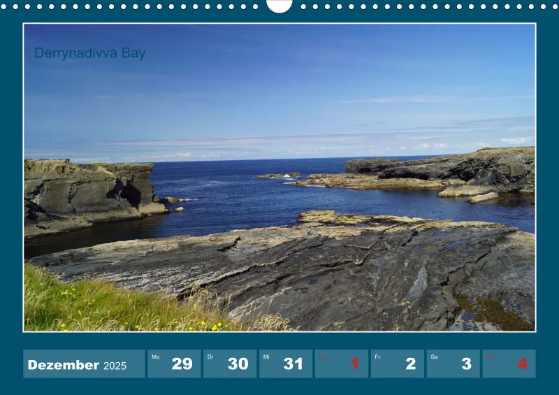 2026 A3 Wochenkalender Rundreise-Loop Head Halbinsel