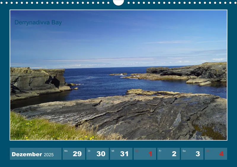 2026 A3 Wochenkalender Rundreise-Loop Head Halbinsel