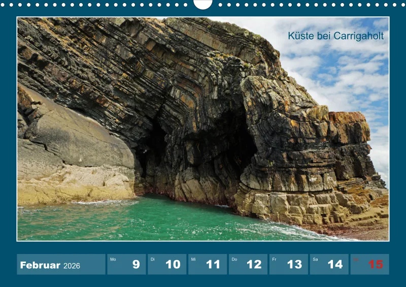 2026 A3 Wochenkalender Rundreise-Loop Head Halbinsel