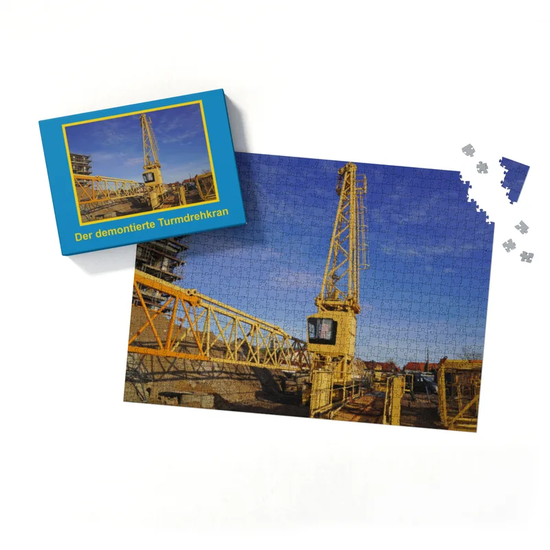Puzzle 1000 Teile "Der demontierte Turmdrehkran"