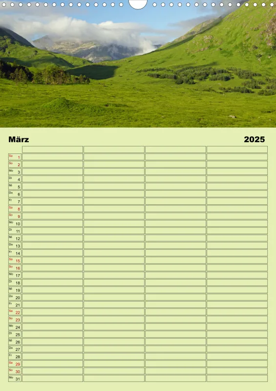 2025 A3 Planer Glen Etive-Hochland in Schottland