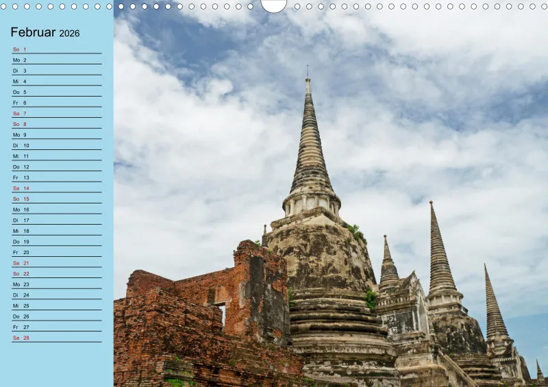 2026 A3 mit Planer wat phra sri sanpet - Tempelruinen in Ayutthaya