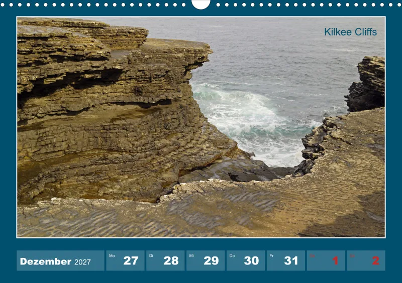2027 A3 Wochenkalender Rundreise-Loop Head Halbinsel