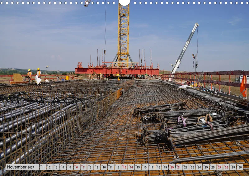 2027 A3 Vorlandbrücke im Bau