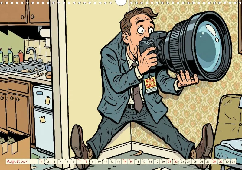 2027 A3 Provisionsfrei und garantiert witzig! Immobilienmaklern und Hausverwalter als Comic