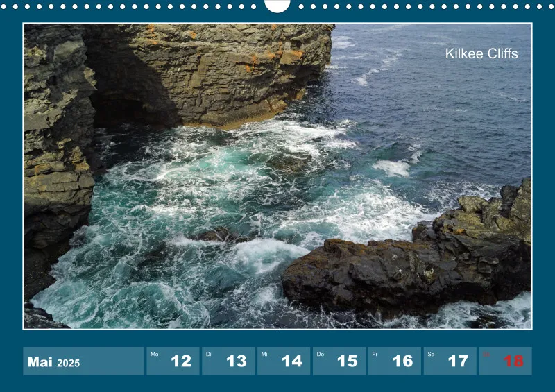 2025 A3 Wochenkalender Rundreise-Loop Head Halbinsel