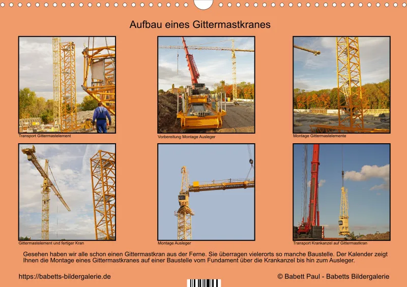 2027 A3 Aufbau eines Gittermastkranes