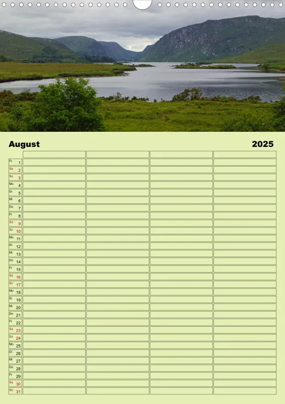 2025 A3 Planer Irische Landschaften - Rund um die grüne Insel