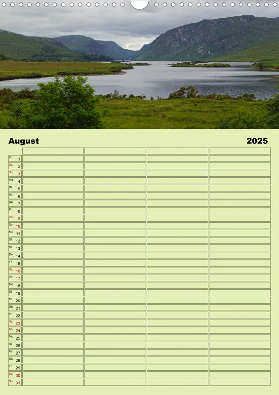 2025 A3 Planer Irische Landschaften - Rund um die grüne Insel