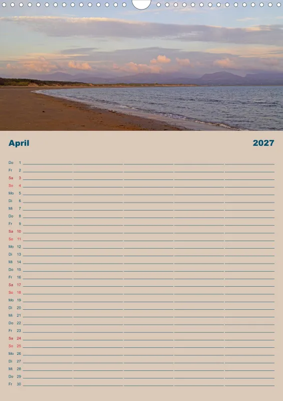 2027 A3 Planer Unterwegs am Strand