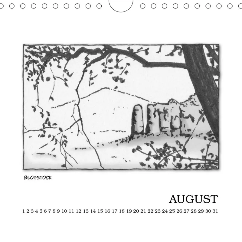 Sächsische Schweiz Kalender - Graustufen