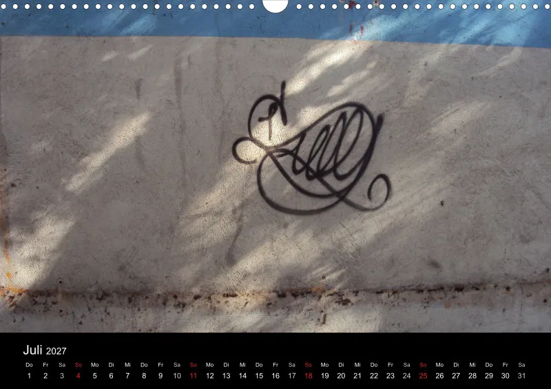 Iranischer Wandkalender 2027 A3