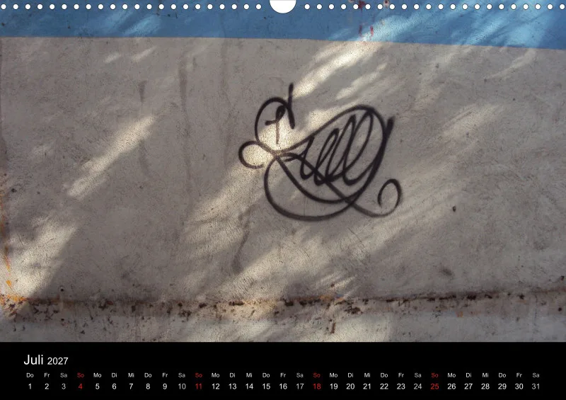 Iranischer Wandkalender 2027 A3