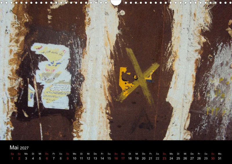 Iranischer Wandkalender 2027 A3