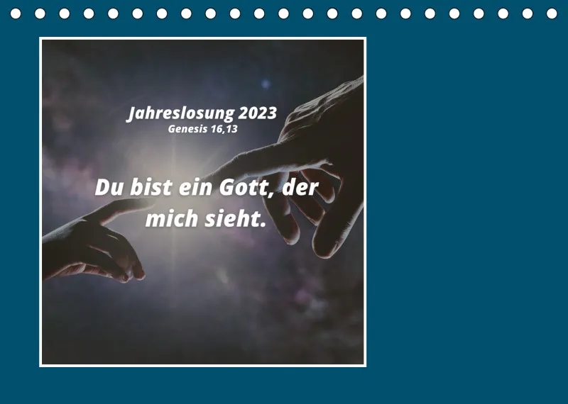 Tisch Wochenkalender mit Bibelverse 2023