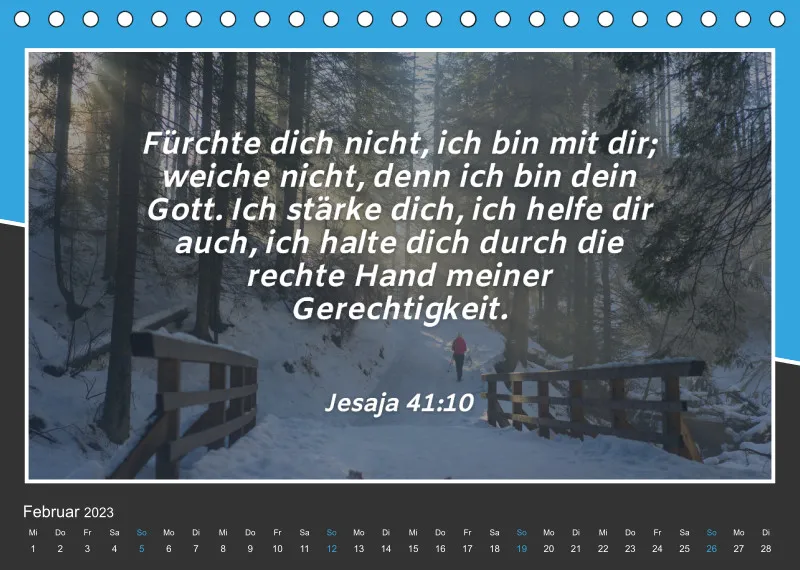 Tischkalender 2023 mit Bibelverse!