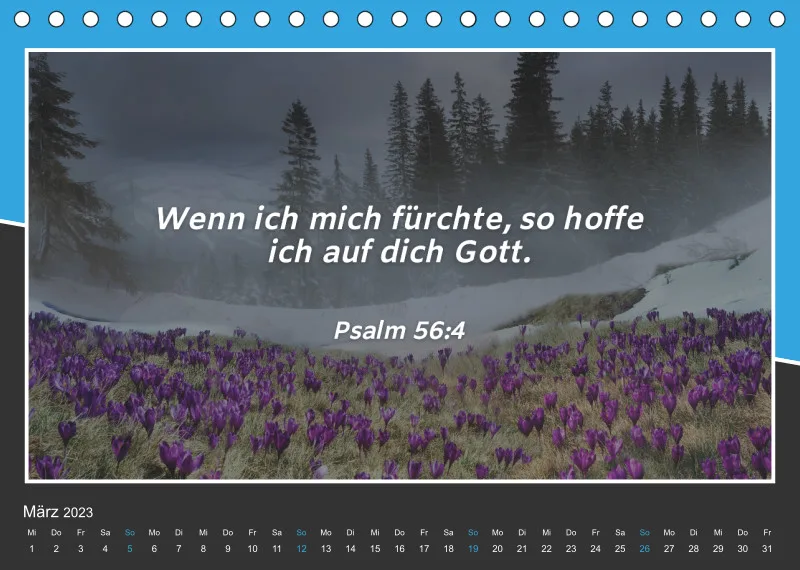 Tischkalender 2023 mit Bibelverse!